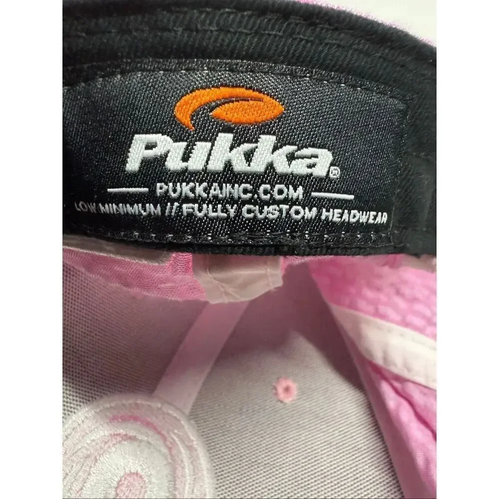 Pukka Adjustable Women's Embroidered Logo Golf Cap Hat Pink Cotton
